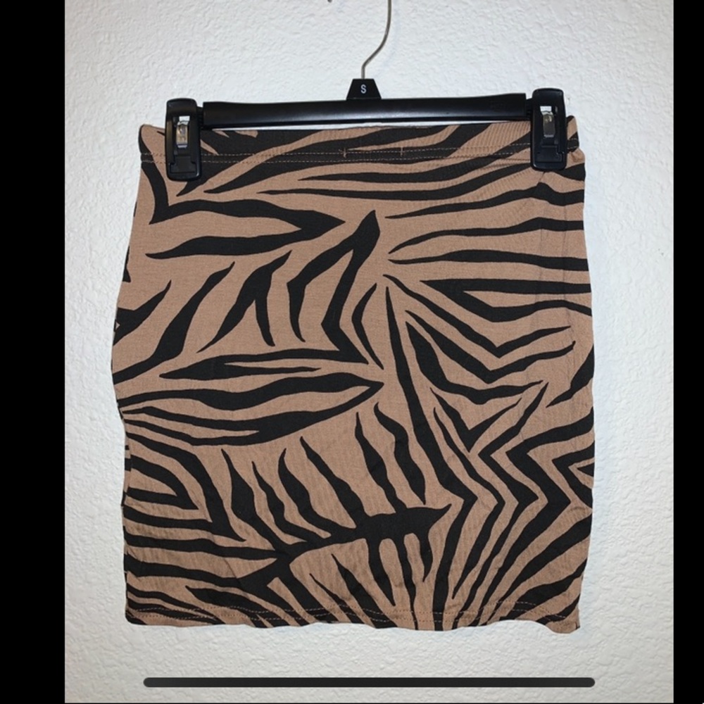 Zebra Print Skirt